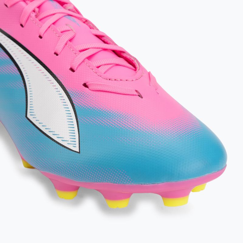 Vaikiški futbolo batai PUMA Ultra 6 Play FG/AG Jr poison pink/puma white/sun stream/bright aqua/puma black 7
