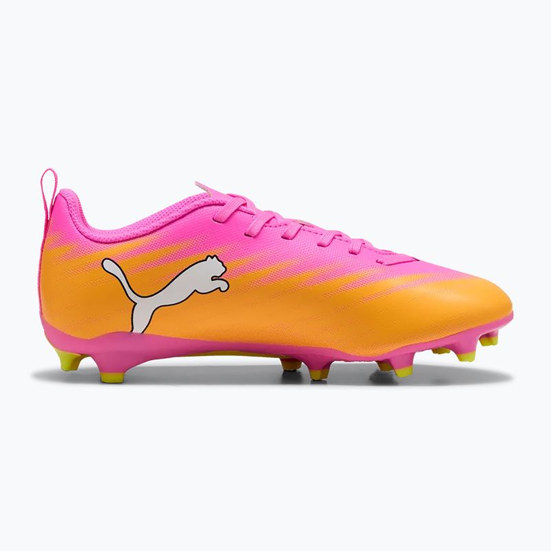Vaikiški futbolo batai PUMA Ultra 6 Play FG/AG Jr poison pink/puma white/sun stream/bright aqua/puma black 2
