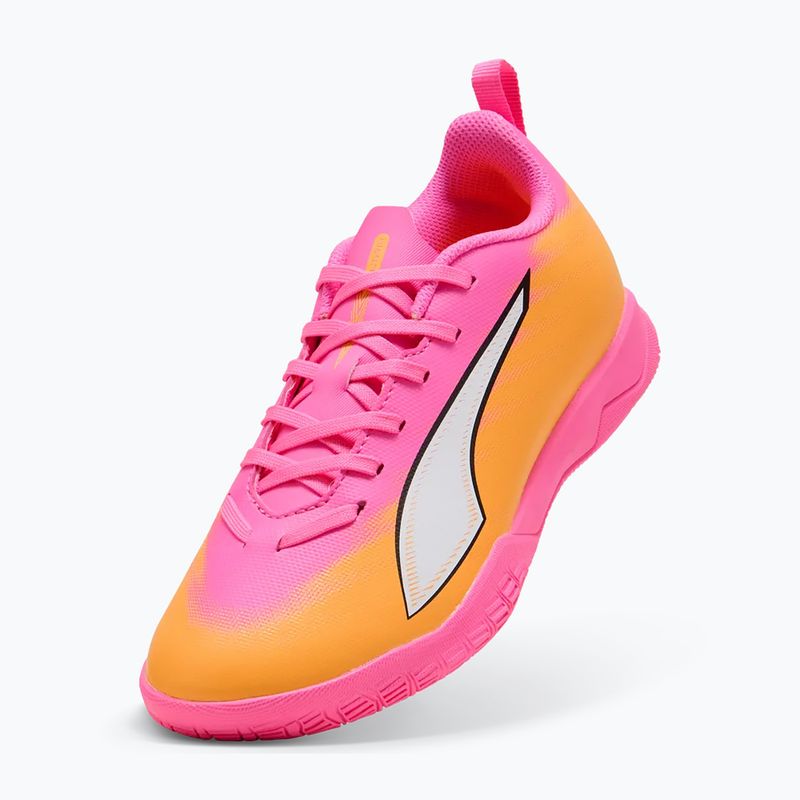 Vaikiški futbolo batai PUMA Ultra 6 Play It Jr poison pink/puma wht/sun stream/bright aqua/puma blk 3