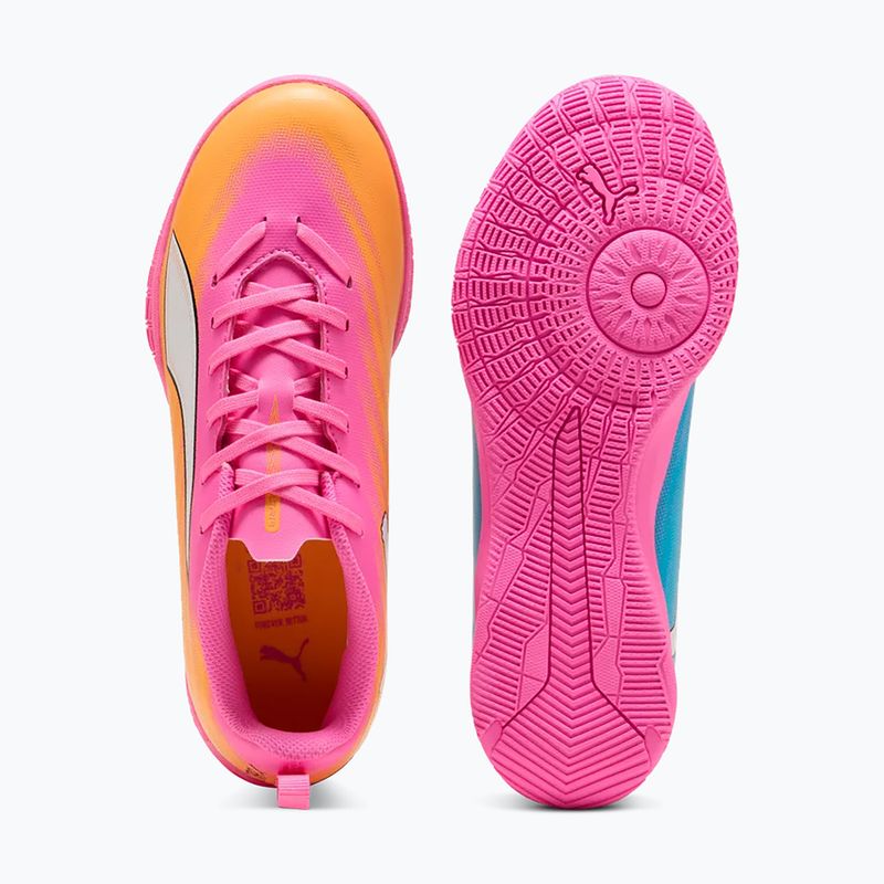 Vaikiški futbolo batai PUMA Ultra 6 Play It Jr poison pink/puma wht/sun stream/bright aqua/puma blk 4