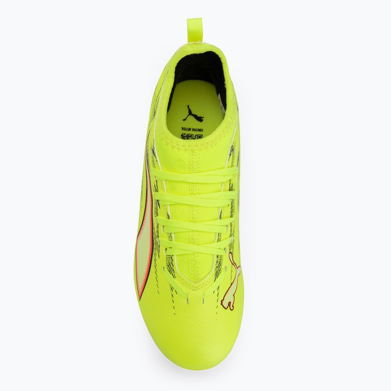Vaikiški futbolo bateliai PUMA Ultra 6 Match FG/AG Jr yellow alert/puma black/glowing red/lime squeeze 5