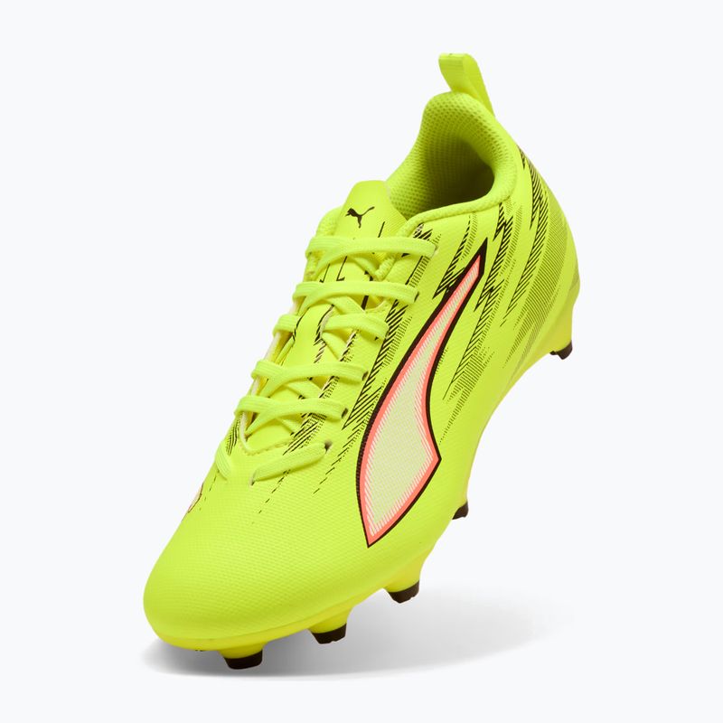 Vaikiški futbolo bateliai PUMA Ultra 6 Play FG/AG Jr yellow alert/puma black/glowing red/lime squeeze 8