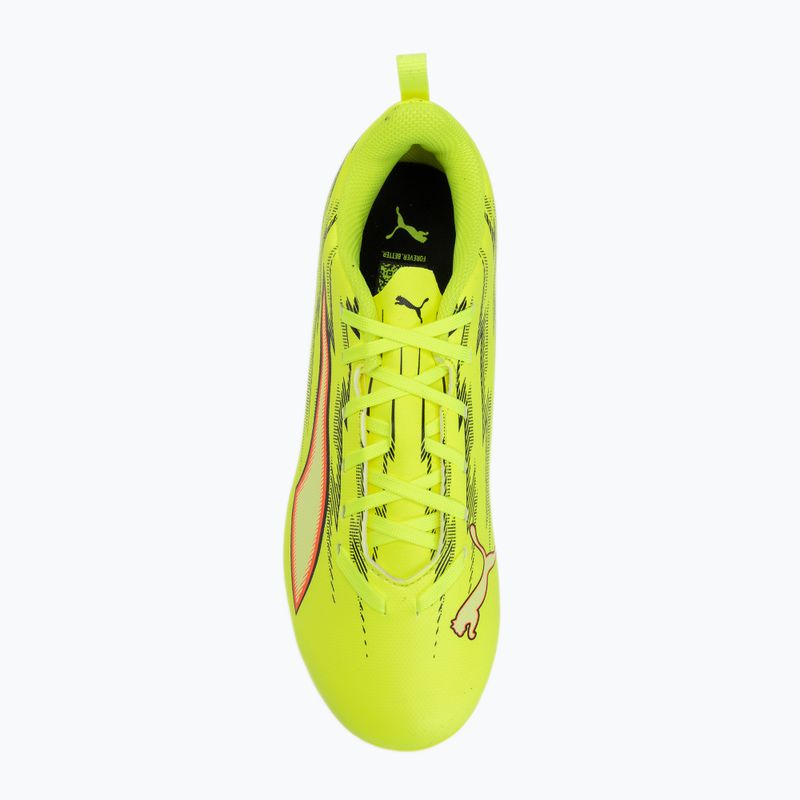 Vaikiški futbolo bateliai PUMA Ultra 6 Play FG/AG Jr yellow alert/puma black/glowing red/lime squeeze 5