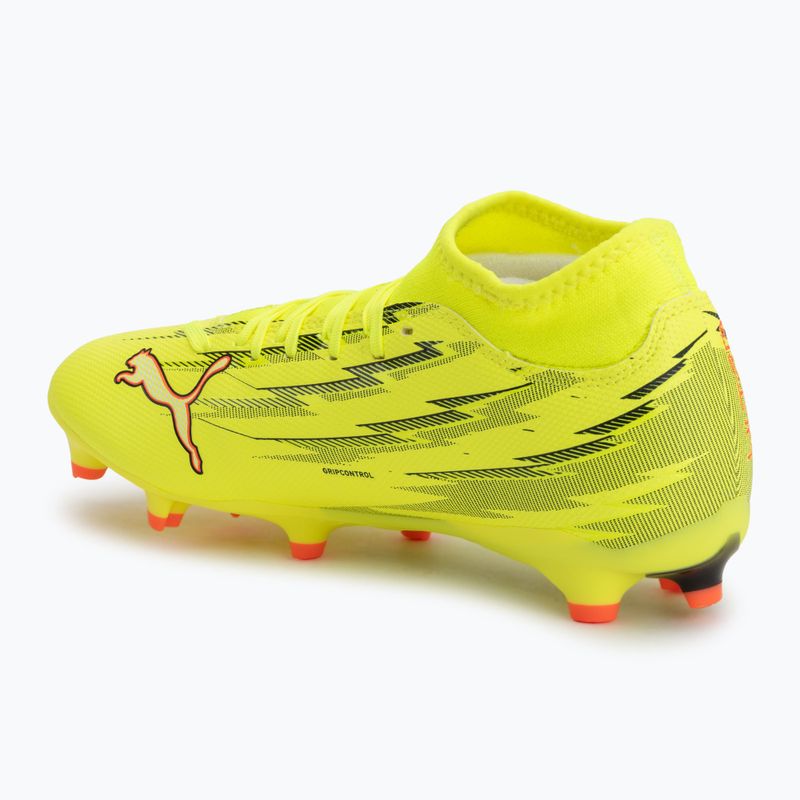 Futbolo bateliai PUMA Ultra 6 Play+ FG/AG yellow alert/puma black/glowing red/lime squeeze 3