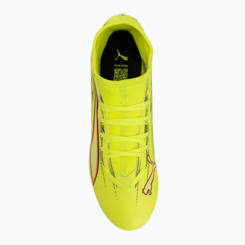 Futbolo bateliai PUMA Ultra 6 Play+ FG/AG yellow alert/puma black/glowing red/lime squeeze 5