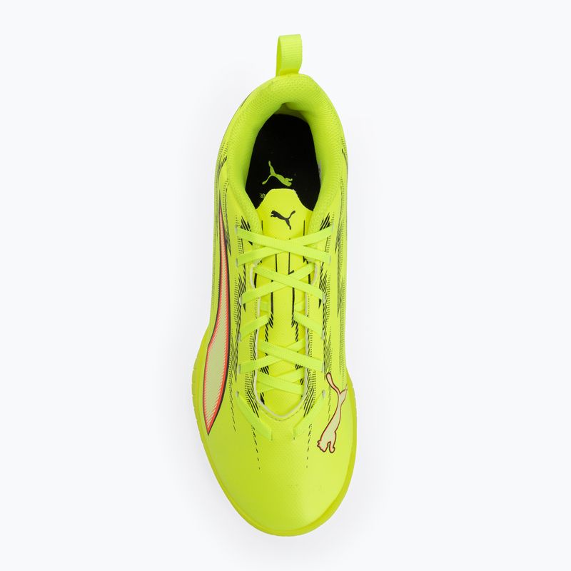 Vaikiški futbolo bateliai PUMA Ultra 6 Play TT Jr yellow alert/puma black/glowing red/lime squeeze 5