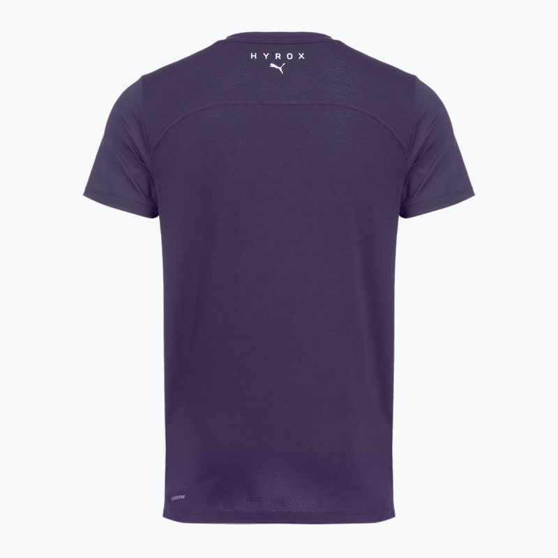 Vyriški treniruočių marškinėliai PUMA x HYROX Cloudspun Thermoadapt Tee violetinės spalvos 2