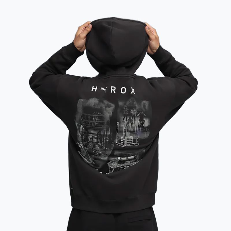Vyriškas treniruočių džemperis PUMA x HYROX Heavyweight Hoodie juodas 3