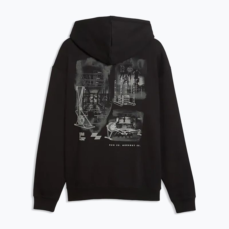 Vyriškas treniruočių džemperis PUMA x HYROX Heavyweight Hoodie juodas 5