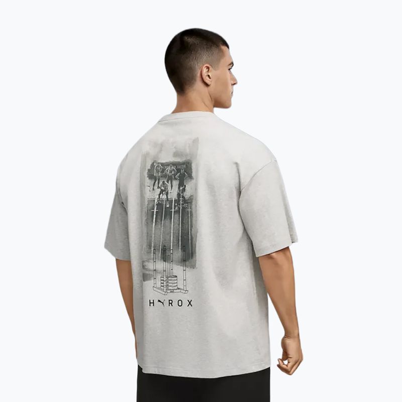 Vyriški treniruočių marškinėliai PUMA x HYROX Lifestyle Tee pilki 3