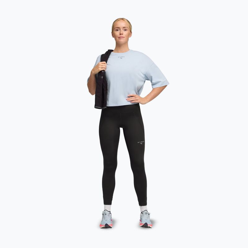 Moteriški treniruočių marškinėliai PUMA Hyrox Cropped Lifestyle Tee gray 2