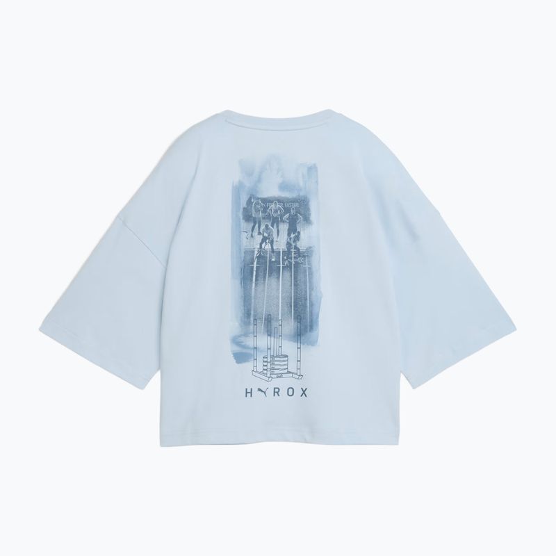 Moteriški treniruočių marškinėliai PUMA x HYROX Cropped Lifestyle Tee pilki 5