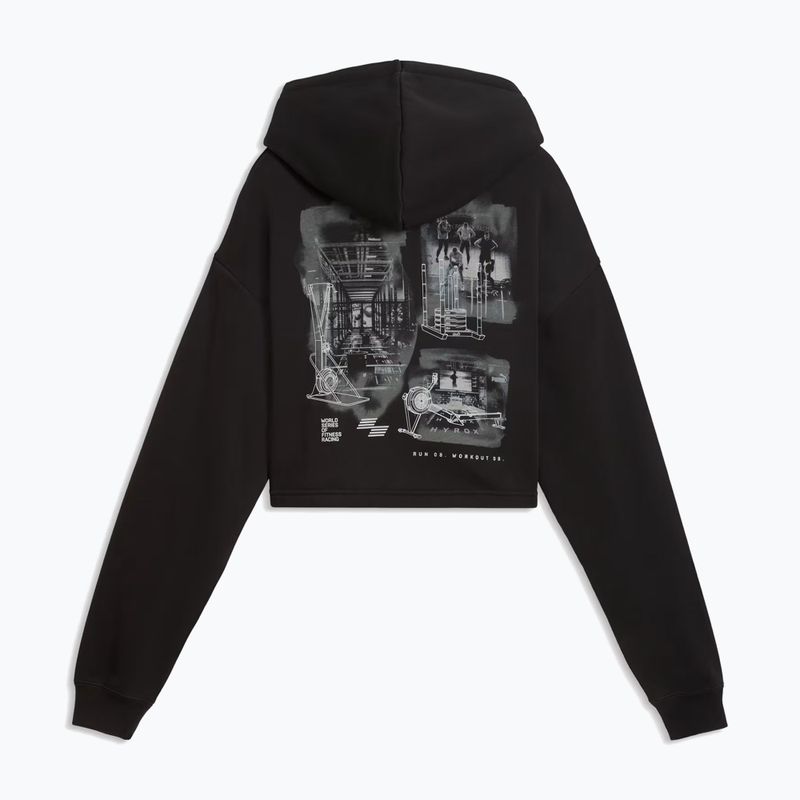 Moteriškas treniruočių džemperis PUMA x HYROX Heavyweight Hoodie juodas 2