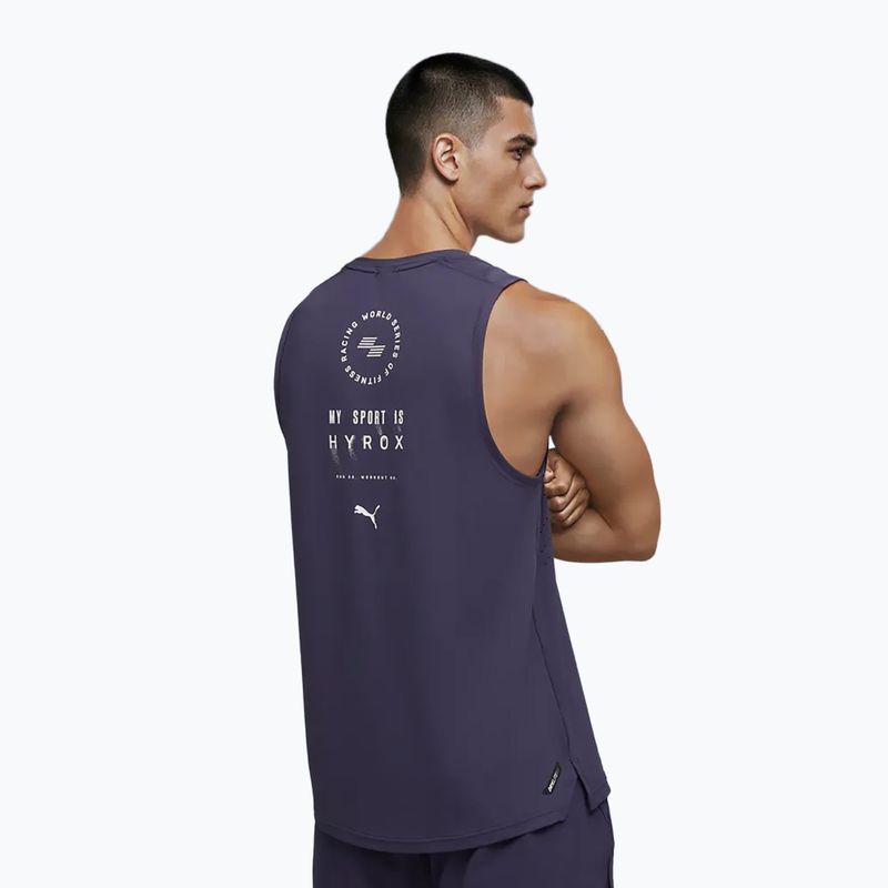 Vyriški treniruočių marškinėliai Puma Hyrox Dryelite Training Tank deep plum 3