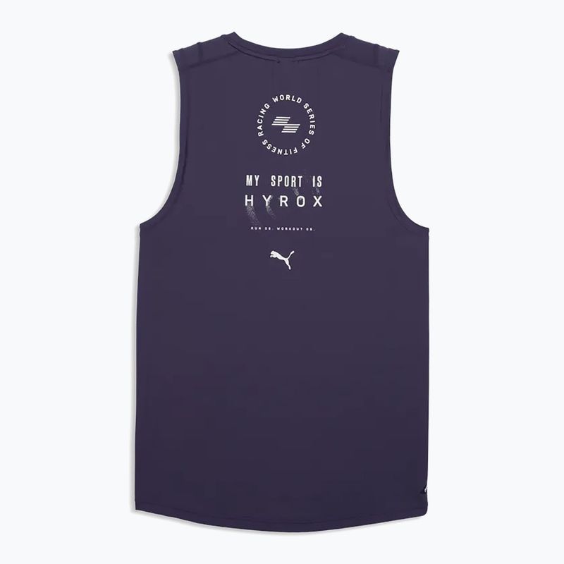 Vyriški treniruočių marškinėliai PUMA x HYROX Dryelite Training Tank gilios slyvos spalvos 5
