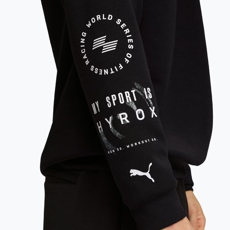 Vyriškas treninginis džemperis PUMA x HYROX Cloudspun Hoodie juodas 5
