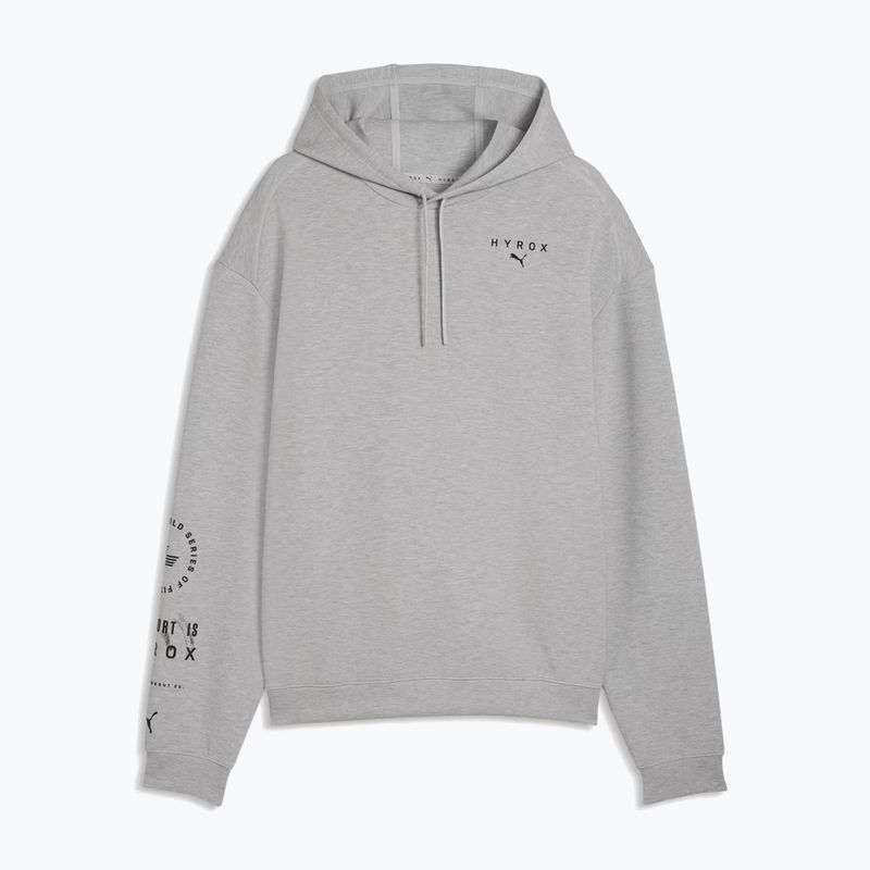 Vyriškas treninginis džemperis PUMA x HYROX Cloudspun Hoodie pilkas