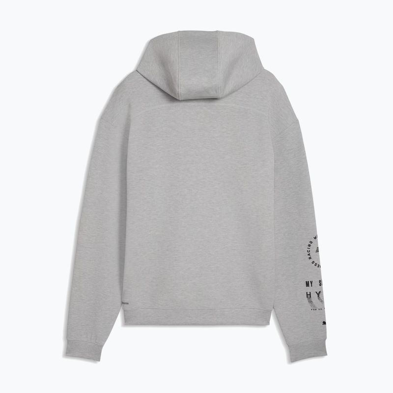 Vyriškas treninginis džemperis PUMA x HYROX Cloudspun Hoodie pilkas 2