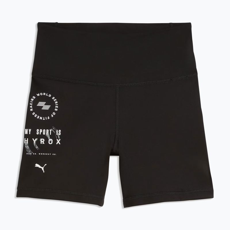 Moteriškos treniruočių šortai PUMA x HYROX Tad Essential Tight juodos spalvos
