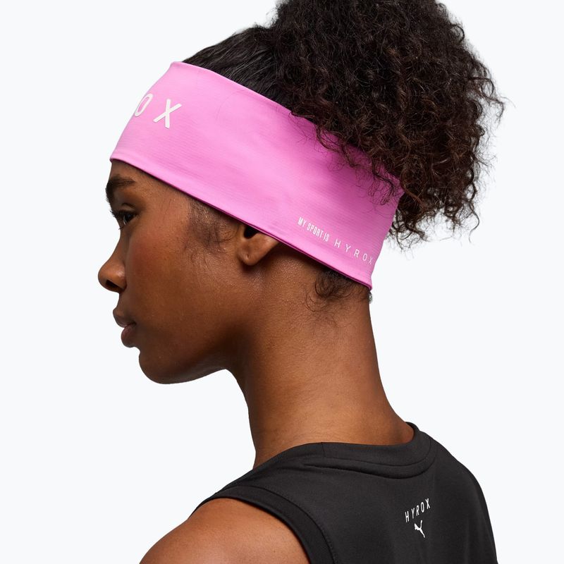 Galvos juosta PUMA x HYROX Sweatband rožinė 3
