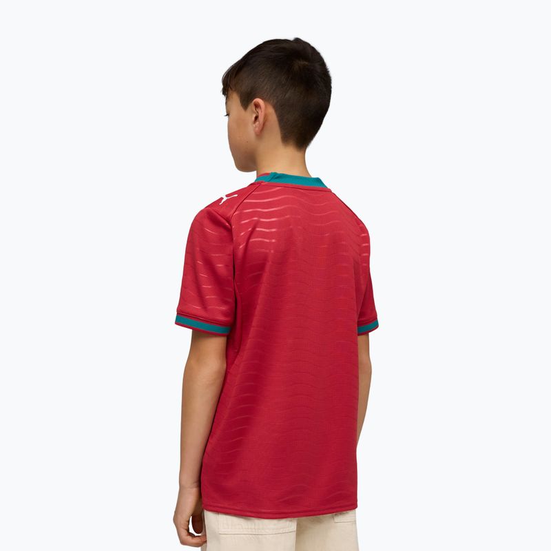 Vaikiški futbolo marškinėliai PUMA FPF Portugal Home Jersey Replica Club Jr raudoni/žali 5