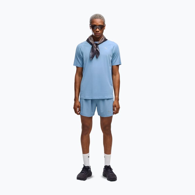 Vyriški bėgimo marškinėliai PUMA Run Cloudspun Tee zen blue 2