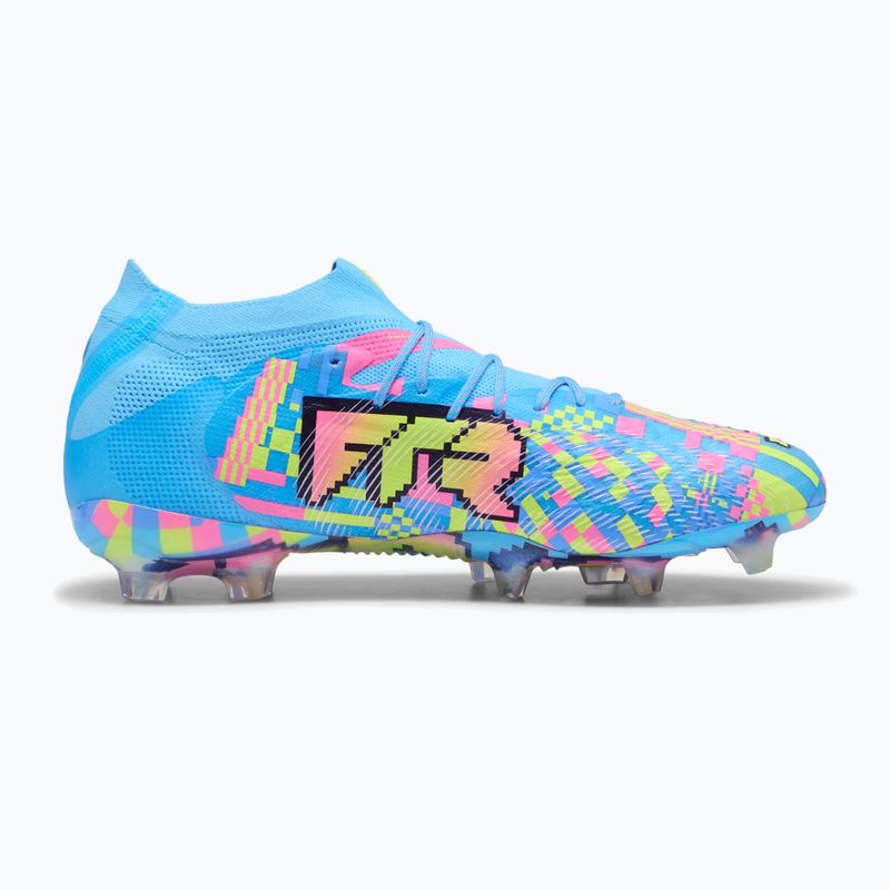 Futbolo bateliai PUMA Future 9 Ultimate Advanced Level FG puma white/blue glimmer/pink glimmer/yellow alert 2