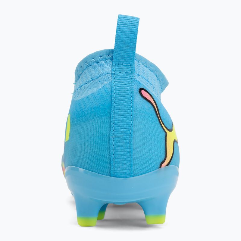 Vaikiški futbolo bateliai PUMA Future 9 Match Advanced Level FG/AG Jr puma white/blue glimmer/pink glimmer/yellow alert 6