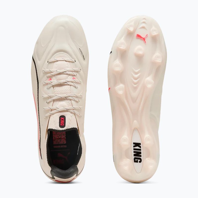 Futbolo bateliai PUMA King 20 Ultimate FG/AG sugared almond/puma black/ultra red 3