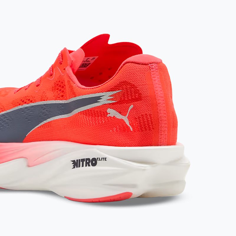 Vyriški bėgimo batai PUMA Deviate Nitro Elite 4 ultra red/inky depths 5