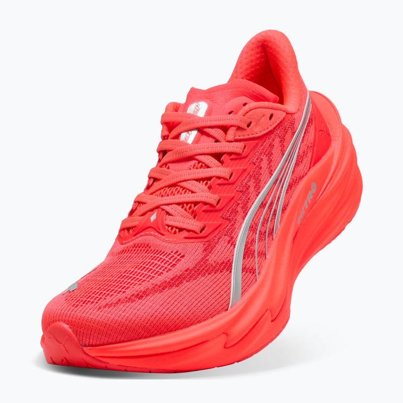 Moteriški bėgimo batai PUMA Deviate Nitro 4 ultra red/puma silver 5
