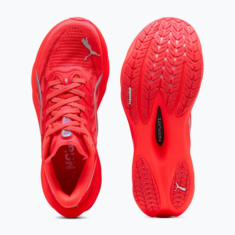 Moteriški bėgimo batai PUMA Deviate Nitro 4 ultra red/puma silver 6