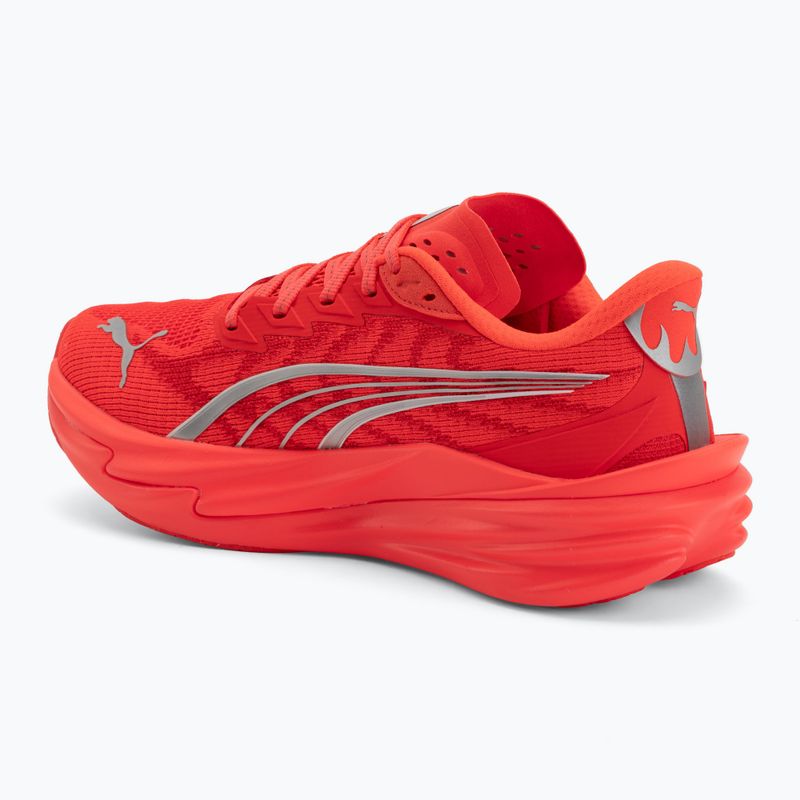 Moteriški bėgimo batai PUMA Deviate Nitro 4 ultra red/puma silver 3