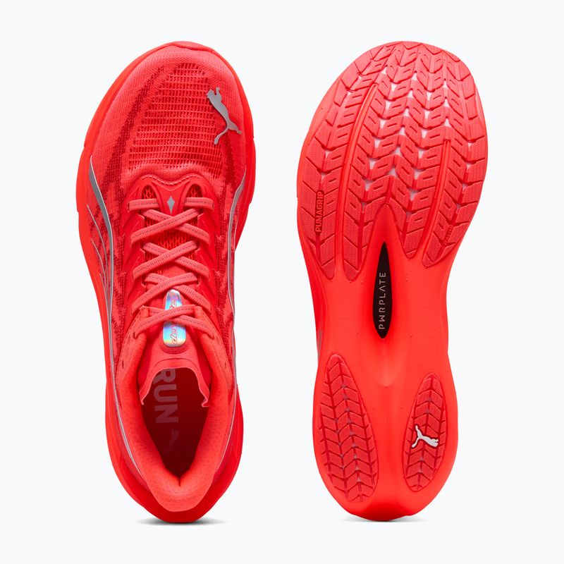 Vyriški bėgimo batai PUMA Deviate Nitro 4 ultra red/puma silver 5