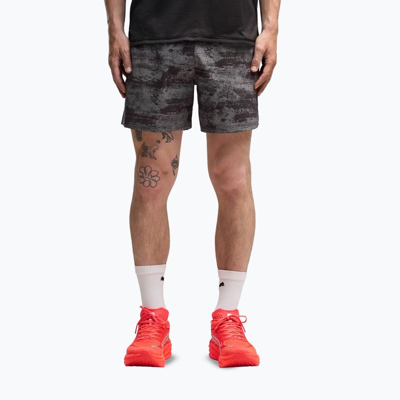 Vyriški bėgimo šortai PUMA Dreamrun 5" Brightstride AOP puma black