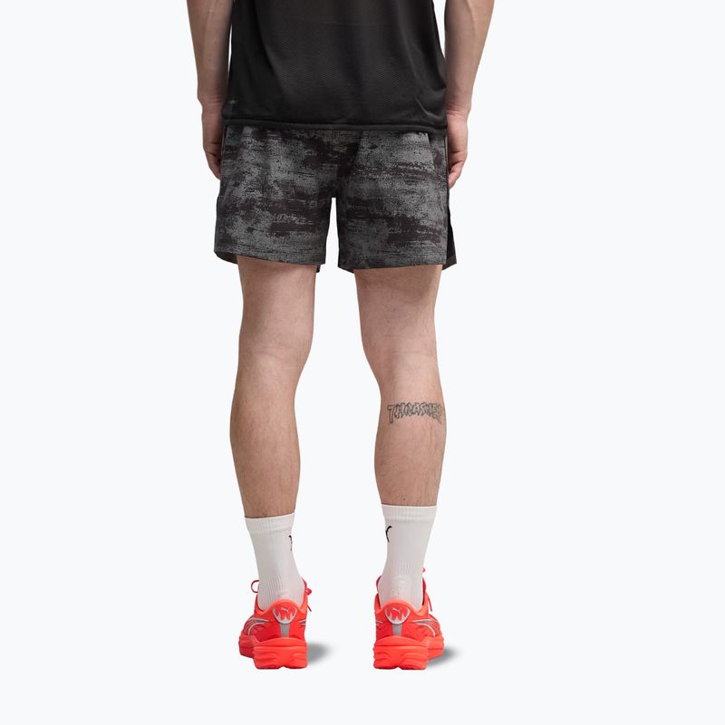 Vyriški bėgimo šortai PUMA Dreamrun 5" Brightstride AOP puma black 3