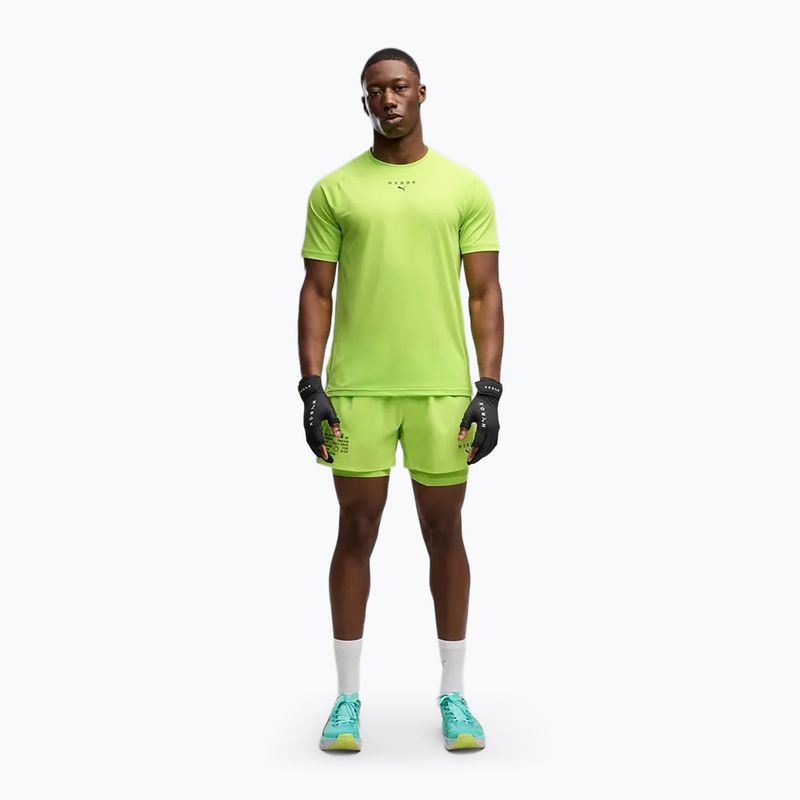 Vyriški treniruočių marškinėliai Puma Hyrox Pwrmode sunny lime 2
