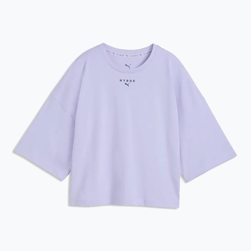 Moteriški treniruočių marškinėliai PUMA x HYROX Cropped Lifestyle šviesiai violetiniai 4
