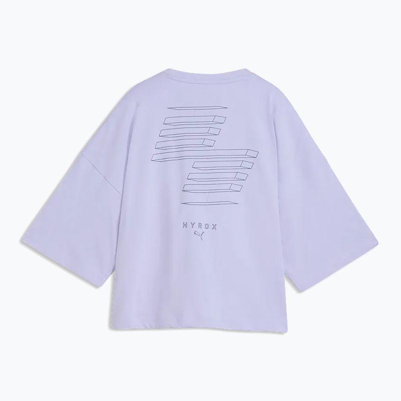 Moteriški treniruočių marškinėliai PUMA x HYROX Cropped Lifestyle šviesiai violetiniai 5