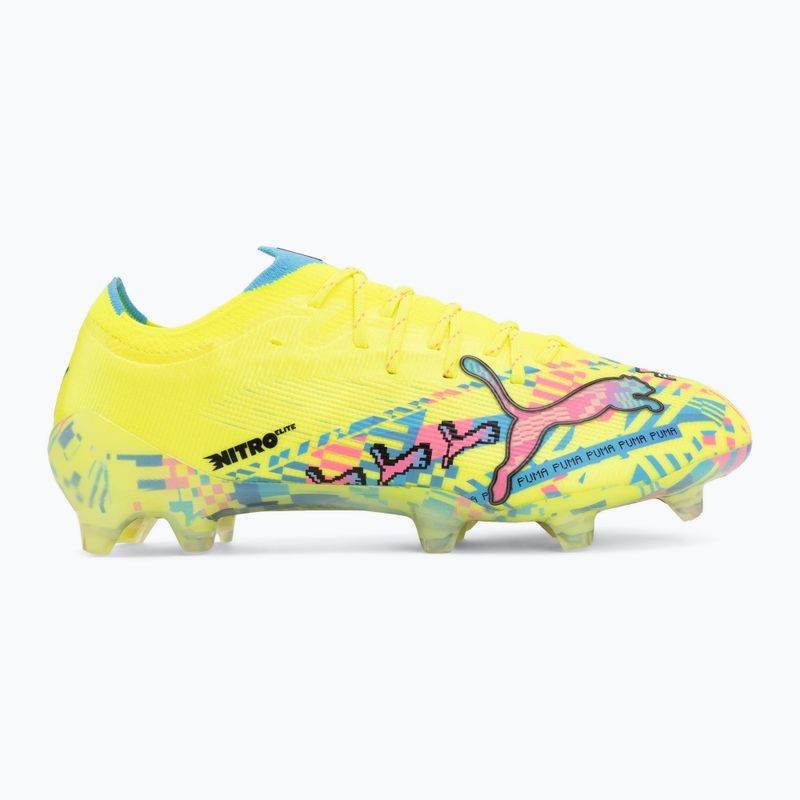 Futbolo bateliai PUMA Ultra Nitro 7 Ultimate Advanced Level FG puma white/blue glimmer/pink glimmer/yellow alert 2