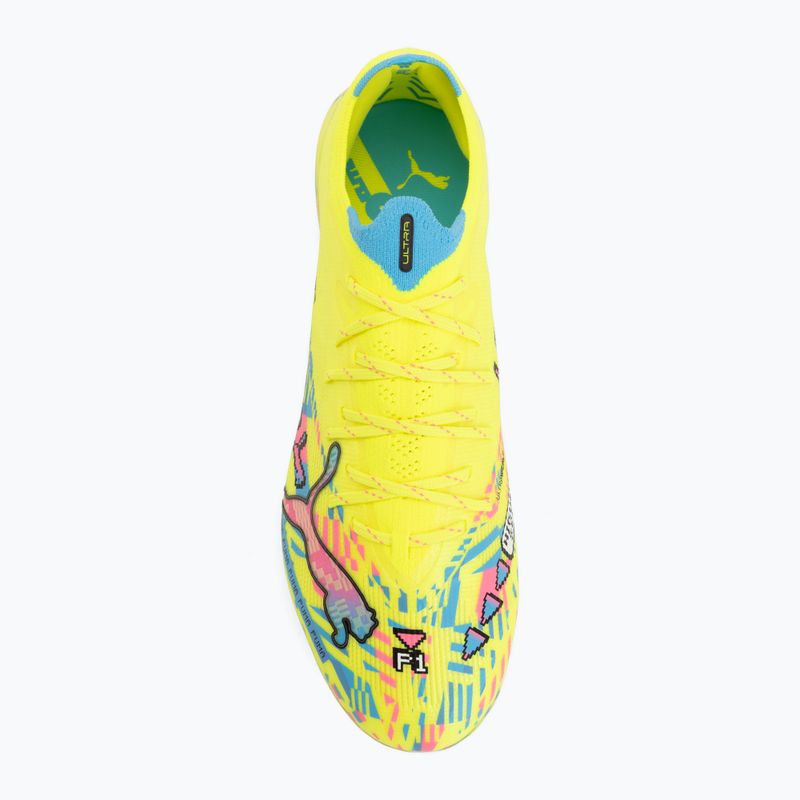Futbolo bateliai PUMA Ultra Nitro 7 Ultimate Advanced Level FG puma white/blue glimmer/pink glimmer/yellow alert 5