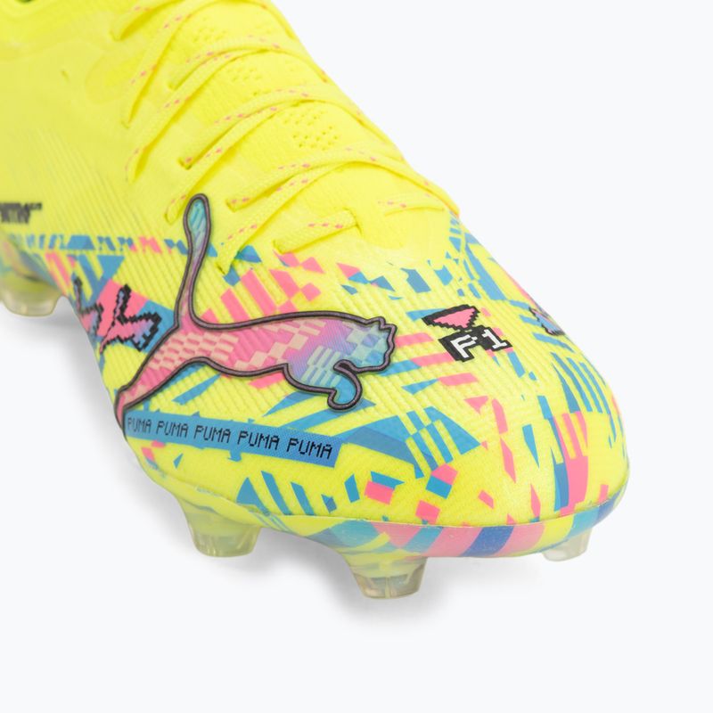 Futbolo bateliai PUMA Ultra Nitro 7 Ultimate Advanced Level FG puma white/blue glimmer/pink glimmer/yellow alert 7