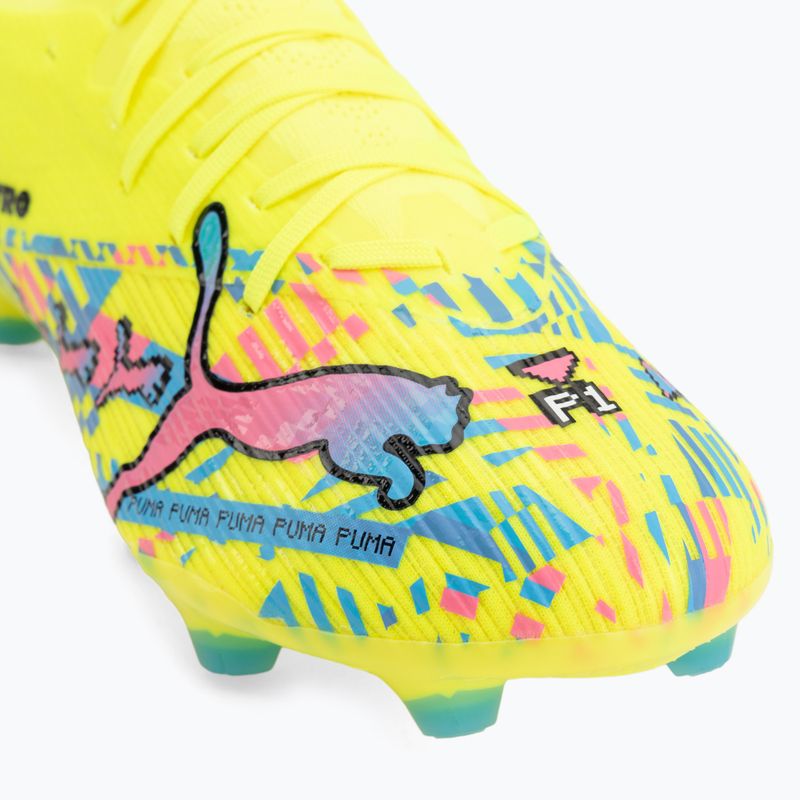 Futbolo bateliai PUMA Ultra Nitro 7 Match Advanced Level FG/AG puma white/blue glimmer/pink glimmer/yellow alert 7