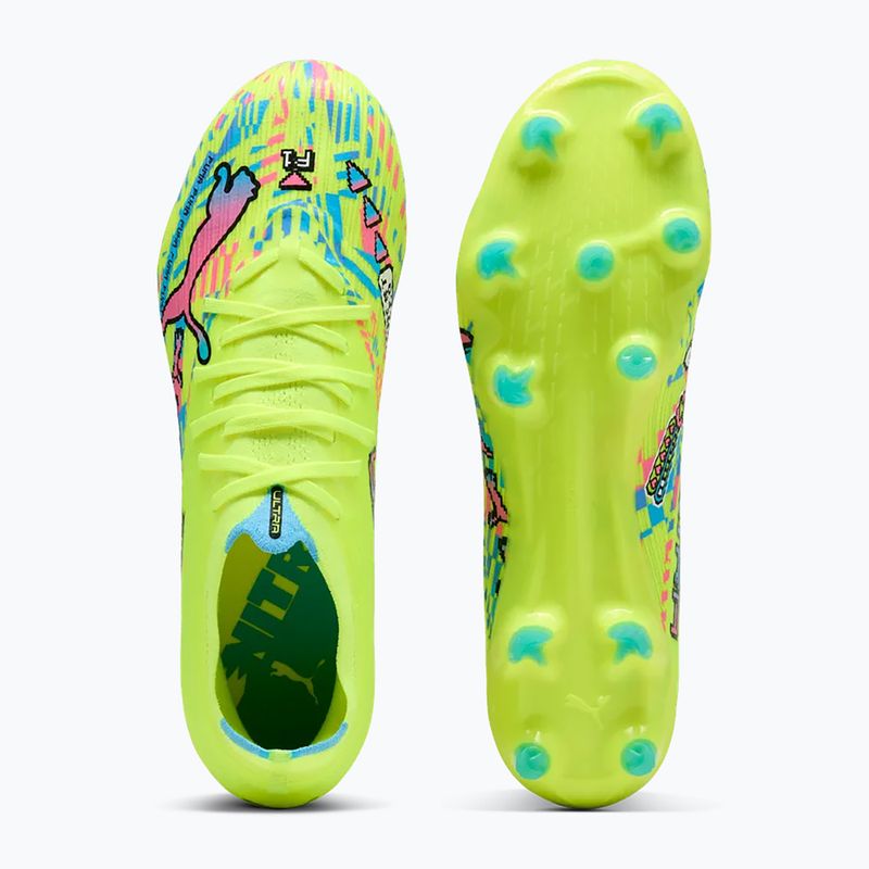 Futbolo bateliai PUMA Ultra Nitro 7 Match Advanced Level FG/AG puma white/blue glimmer/pink glimmer/yellow alert 3