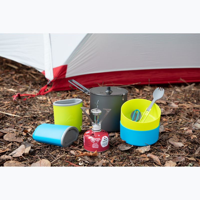 Turistinių indų rinkinys MSR 2 Person Mess blue/ fluo green 5