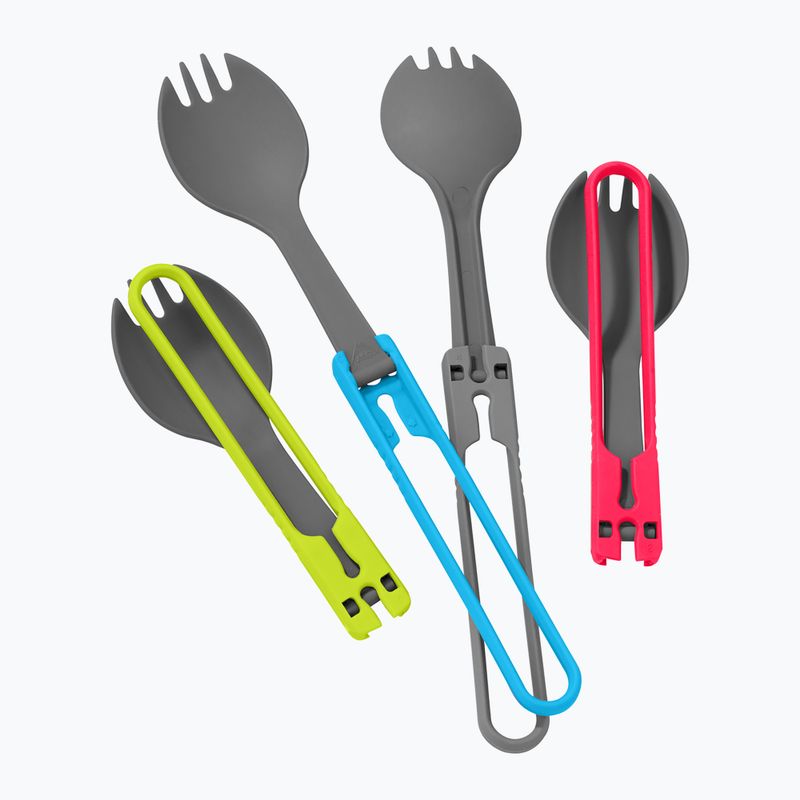 Įrankių rinkinys MSR Folding Utensils Spork 4 red/ grey/ blue/ green 2