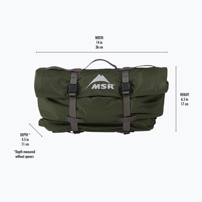 MSR Hubba Hubba Bikepack 1 asmens trekingo palapinė žalia 15