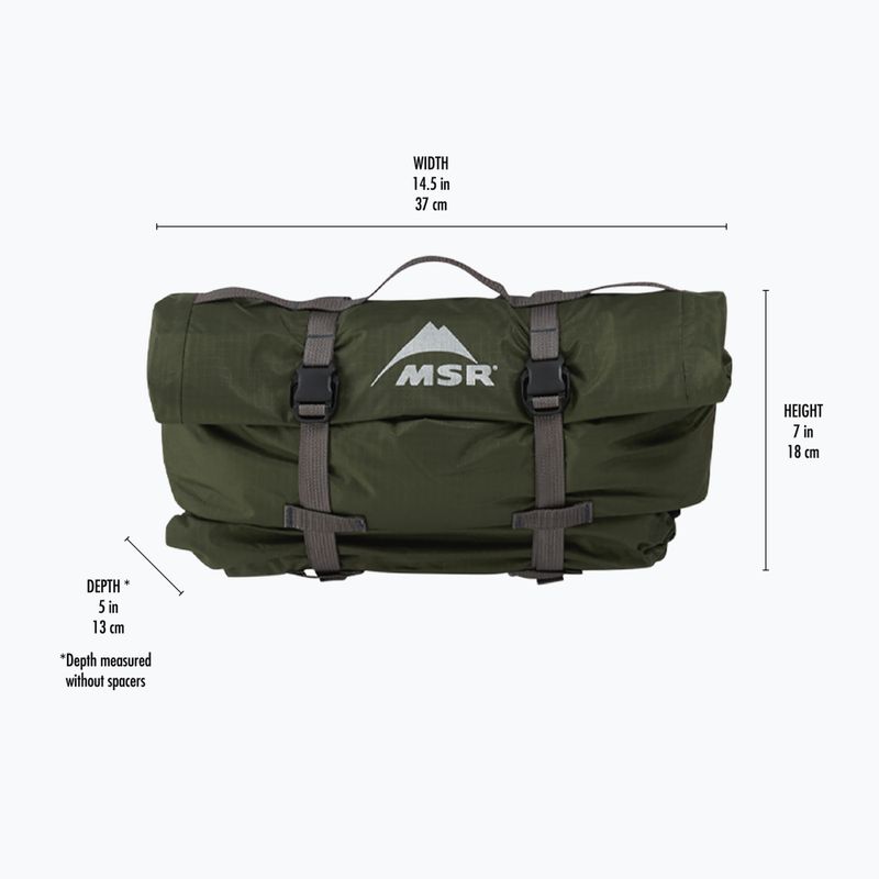 MSR Hubba Hubba Bikepack 2 asmenų trekingo palapinė žalia 16