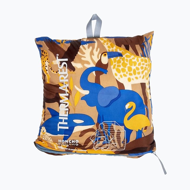 Vaikiškas žygio lietpaltis Therm-a-Rest Honcho animal print 4