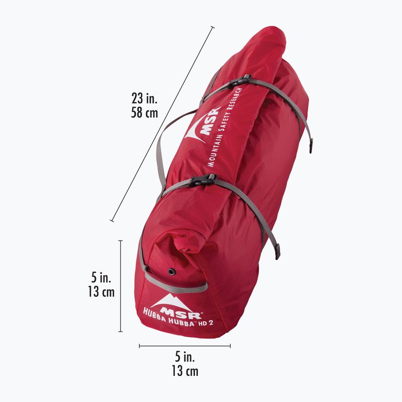 Trekkingo palapinė 2-osobowy MSR Hubba Hubba HD 2P Tent green 12